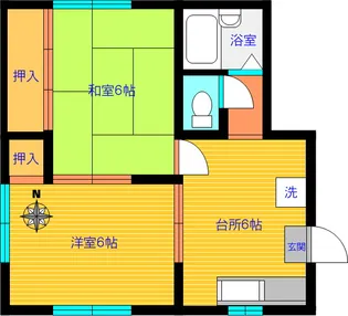サリックス【2階】の間取り
