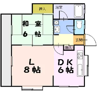 サンハイツ【2階】の間取り