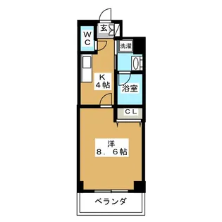 アークシティ松戸【6階】の間取り