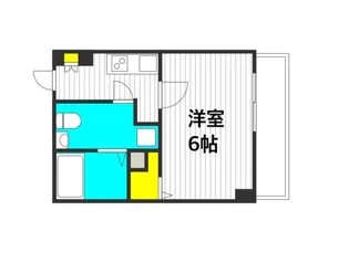 1Kの間取り画像