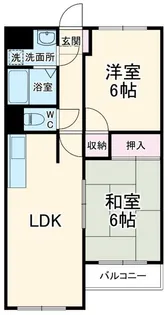 オーベルジュ葵【2階】の間取り