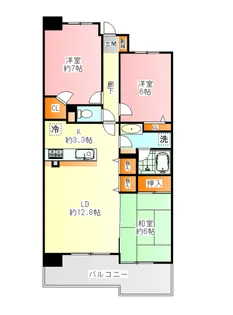 東京都日野市多摩平1【マンション】の間取り