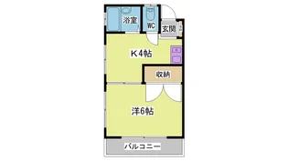 ホワイトハイツ【2階】の間取り