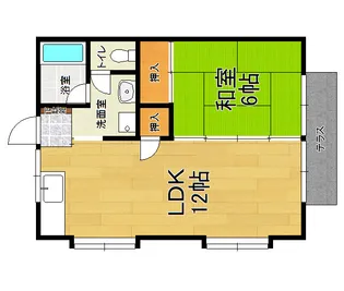 帯山ハイツ【2階】の間取り