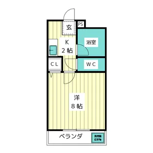 エクシードK【1階】の間取り