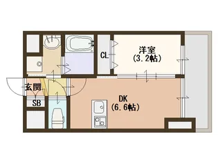 大阪府大阪市住之江区安立1【マンション】の間取り