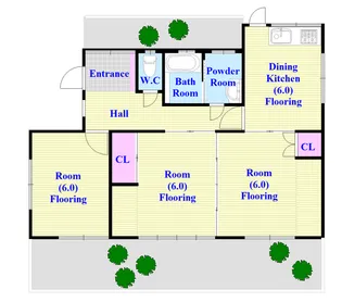 大阪府阪南市舞4【一戸建】の間取り