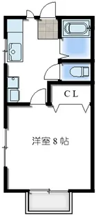グランビュー反町【1階】の間取り