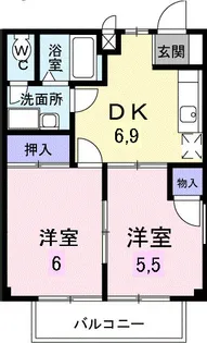 牟礼ぐらしRoom(1)【2階】の間取り