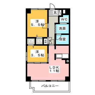 コスモ(吉津)【1階】の間取り