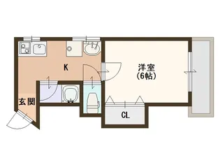 大阪府大阪市西成区岸里東2【マンション】の間取り