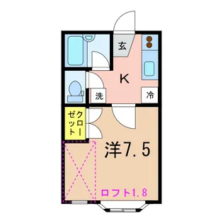 ハイツインプレス【2階】の間取り
