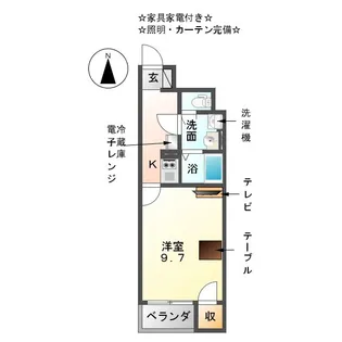 愛知県津島市東中地町1【アパート】の間取り