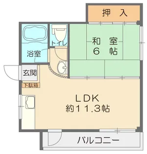 KMKハイツ【2階】の間取り