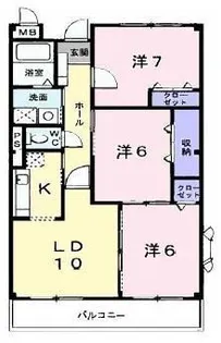 パークウインド【1階】の間取り