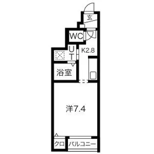ウィスペリア【1階】の間取り