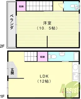 兵庫県神戸市兵庫区馬場町【一戸建】の間取り