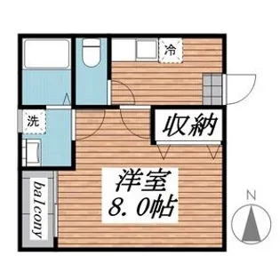 クレフラスト東仙台B棟【1階】の間取り