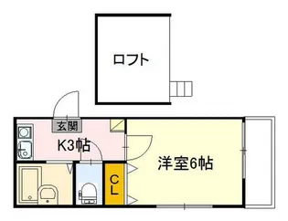 エクセレント安田D館【1階】の間取り