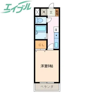 パルテンザ松阪2【1階】の間取り