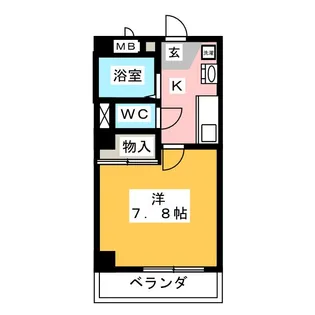 フローラ モリヤマ【2階】の間取り