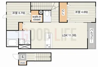 兵庫県加東市家原【アパート】の間取り