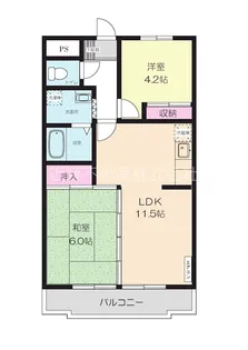 ビューハイツA【3階】の間取り