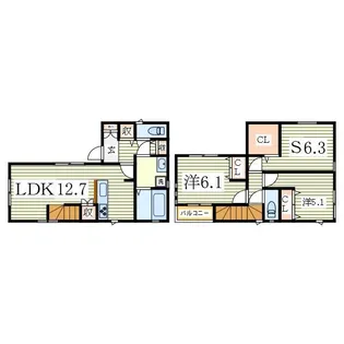 千葉県柏市西柏台1【一戸建】の間取り