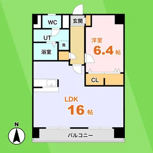サンビーム八代【1階】の間取り