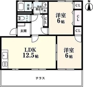 レーベン泉IIB棟【1階】の間取り