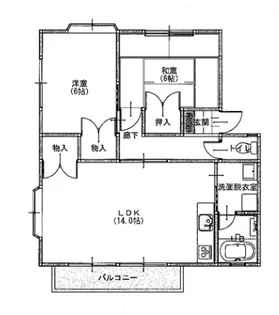 パークサイド鈴木【1階】の間取り