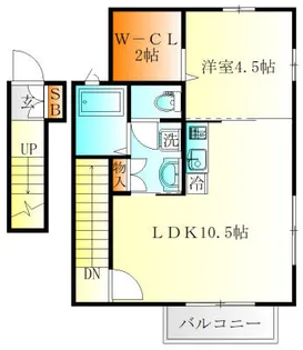 スペランツァ白楽【2階】の間取り