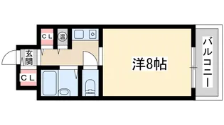 ミールズ江坂【3階】の間取り
