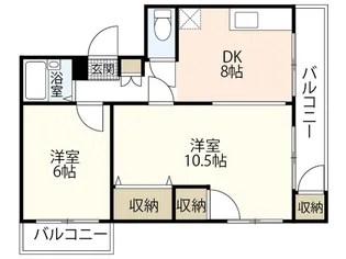 アズサコーポ【3階】の間取り