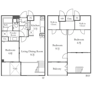 3SLDKの間取り画像