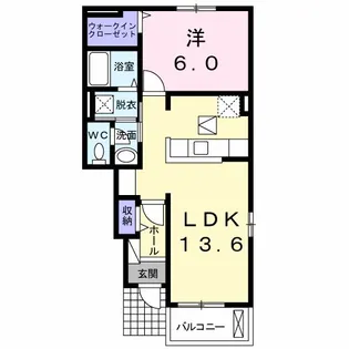 エスポワール A【1階】の間取り