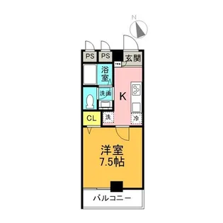 1Kの間取り画像