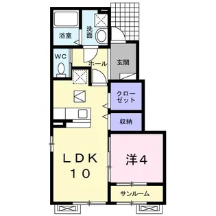 カーサ ドマーニ【1階】の間取り