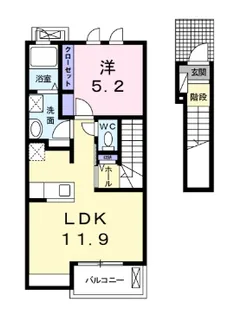 愛知県名古屋市南区芝町【アパート】の間取り