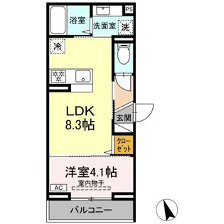 D Paina 上平間 II【2階】の間取り