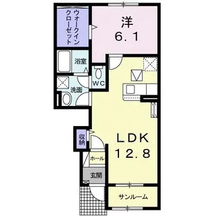 エレガンシア II【1階】の間取り