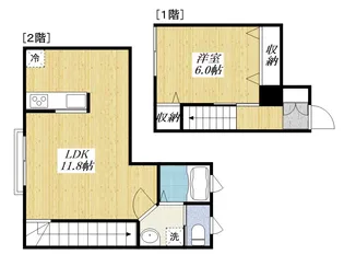 シャンブルピエーリオの間取り