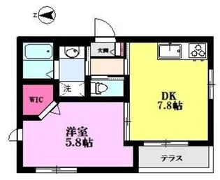 サウス・フォンテーヌ【1階】の間取り