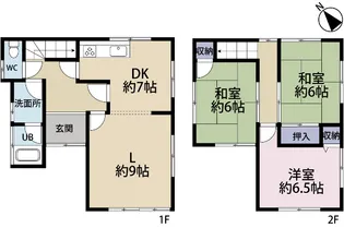 静岡県富士市桑崎【一戸建】の間取り