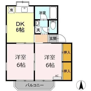 シュロス【2階】の間取り