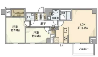 ディアナコート宮坂壇邸【4階】の間取り