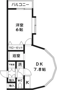 相模石原コーポ【1階】の間取り