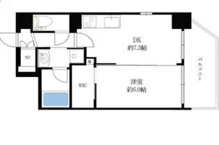 エステムコート新梅田【7階】の間取り