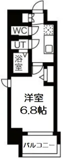 フォーリアライズ難波南レーヴ【11階】の間取り