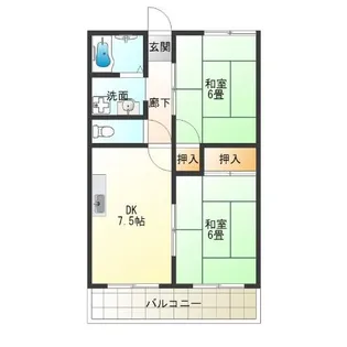 佐伯マンション【2階】の間取り